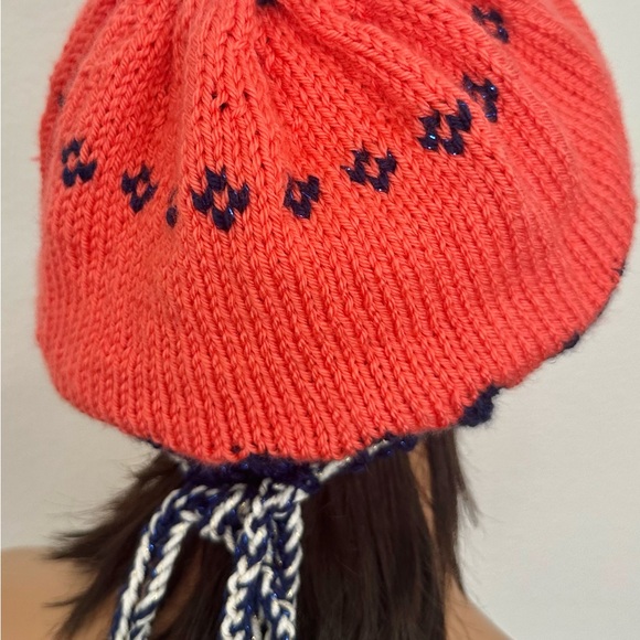 Hand Knits 2 Love Slouch Beanie Hat Fair-isle Tassels Adjustable Fit Designer - Picture 10 of 10